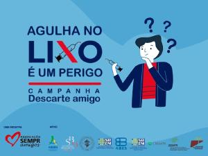Campanha alerta para perigos de agulhas e seringas descartadas de forma incorreta