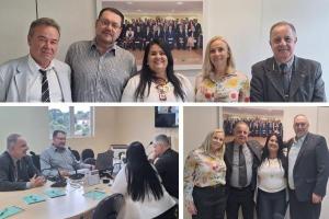 CRM-PR recebe a visita da presidente do Conselho Regional de Medicina de Gois