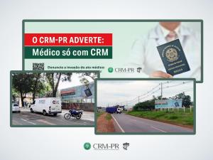 Campanha 'Mdico s com CRM' ganha as ruas de Foz do Iguau