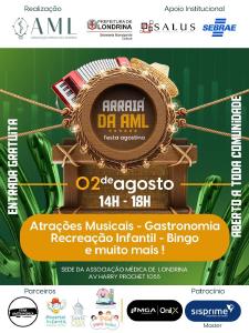 Associao Mdica de Londrina realiza Festa Agostina, em 2 de agosto, aberta  comunidade