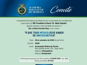 190� Picadinho Cultural aborda a import�ncia da Oncogen�tica na pr�tica m�dica